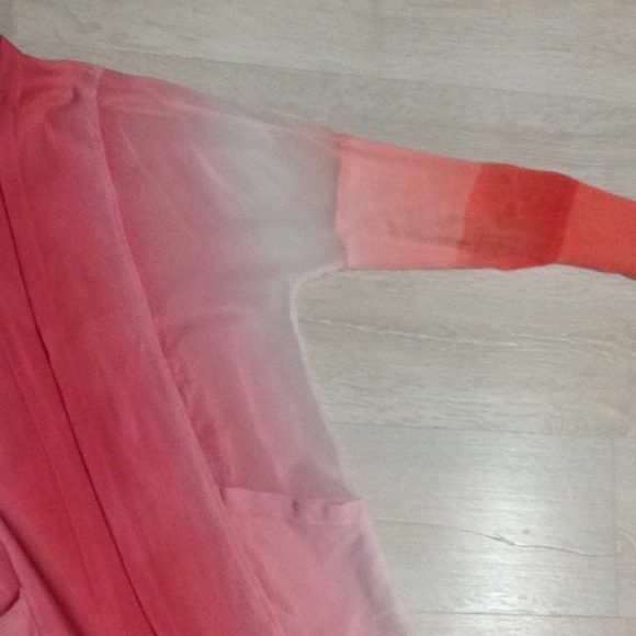 Barbara Lesser peach pink ombré cardigan - Picture 5 of 8